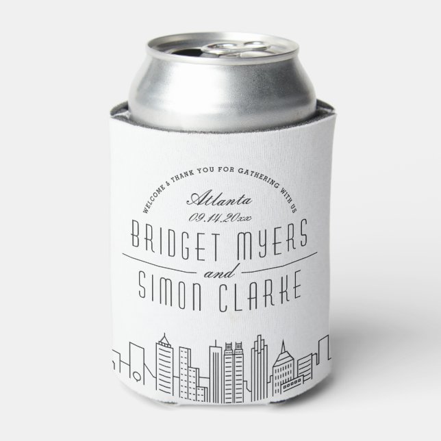 Enfriador De Latas Línea estilizada de Atlanta | REFRIGERADOR DE BEBI (Lata Anverso)