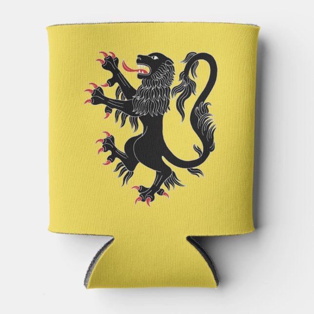 Enfriador De Latas Lion Rampant Sable (Anverso)