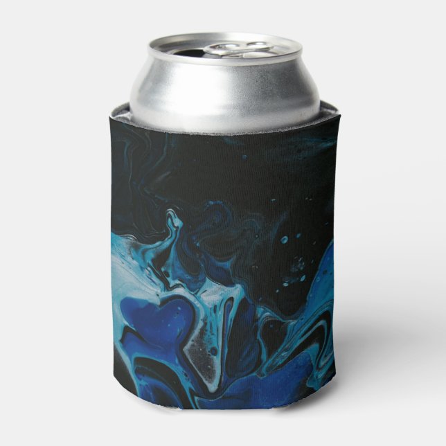 Enfriador De Latas Líquido psicodélico azul oscuro (Lata Anverso)