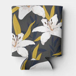 Enfriador De Latas Lirio de flores: De moda sin foco floral.