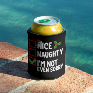 Enfriador De Latas Lista de Navidad No Me Arrepiento Ni Aunque Sea Tr