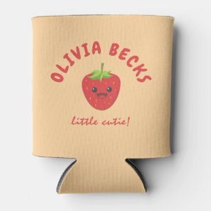 Enfriador De Latas Little Cutie Strawberry Baby Shower