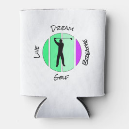 Enfriador De Latas Live, dream, breathe golf