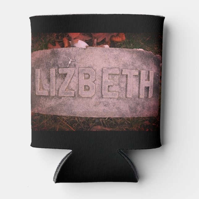 Enfriador De Latas Lizzie Borden Grave Marker - río otoño, MAMÁES (Anverso)