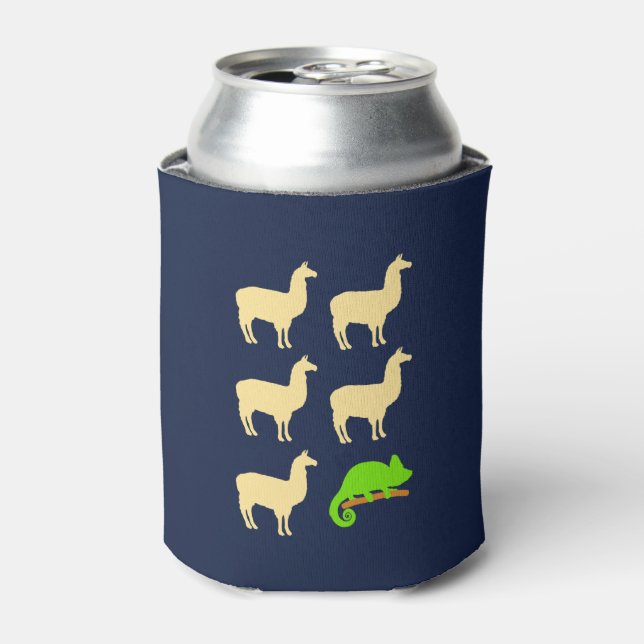 Enfriador De Latas Llama Llama Llama Llama Chameleon (Lata Anverso)