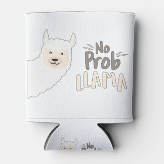 Enfriador De Latas Llama Pun, No Problema Pun, No Probllama