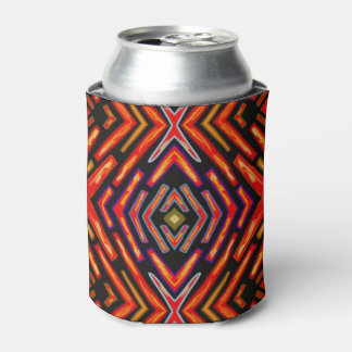 Enfriador De Latas Llama Roja Naranja Negro Fuego
