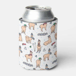 Enfriador De Latas Llamas en el patrón de esquiar de Gorras y escarba