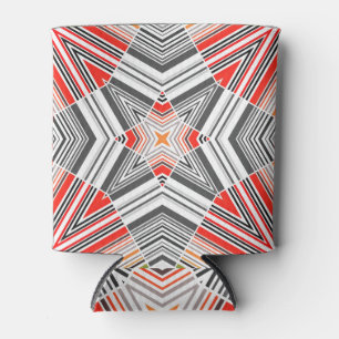 Enfriador De Latas Llenado Ornamental: Fondo sin costura a rayas