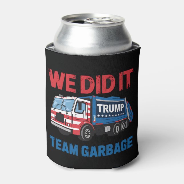 Enfriador De Latas Lo hicimos en equipo basura Trump presidente 47 Es (Lata Anverso)