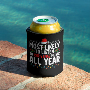 Enfriador De Latas Lo Más Probable Es Escuchar Música Navidad Todo El