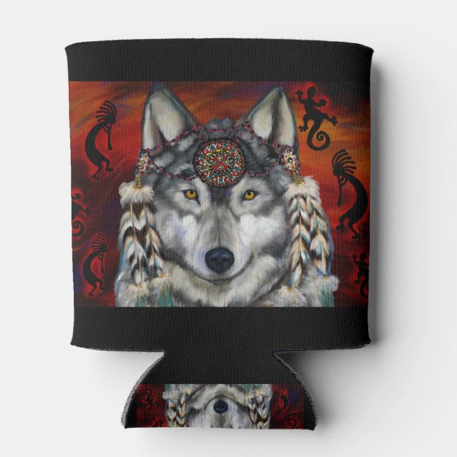 Enfriador De Latas Lobo Gris (Reverso)