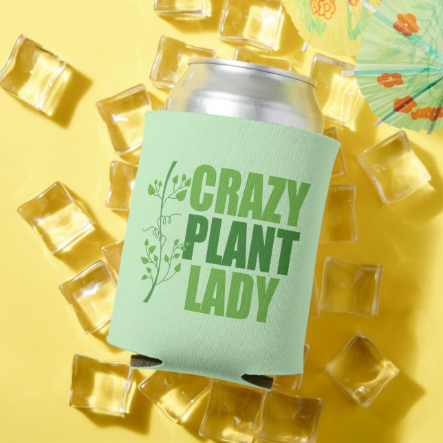 Enfriador De Latas Loca planta Lady Cute Green Botanist (Verano in situ)