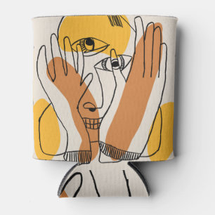 Enfriador De Latas Locura en el arte abstracto primitivo