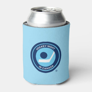 Enfriador De Latas Logo de la noche de hockey en retro de Canadá