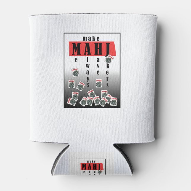 Enfriador De Latas logo de mahjong jokers (Anverso)
