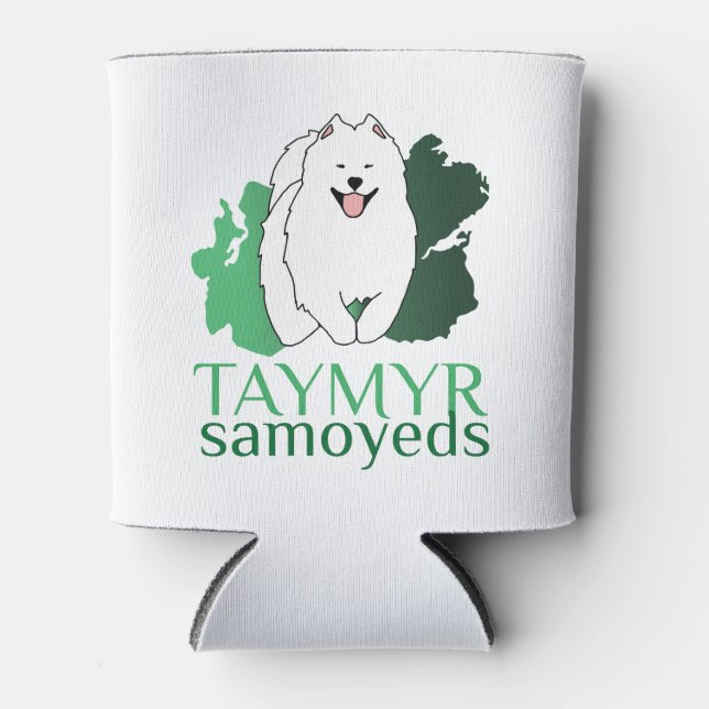 Enfriador De Latas Logo de Taymyr Samoyeds (Anverso)