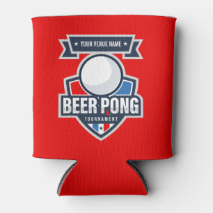 Enfriador De Latas Logo del Torneo de Beer Pong personalizable