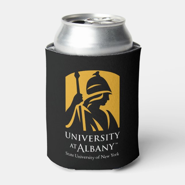 Enfriador De Latas Logo icónico de la Universidad de Albany (Lata Anverso)