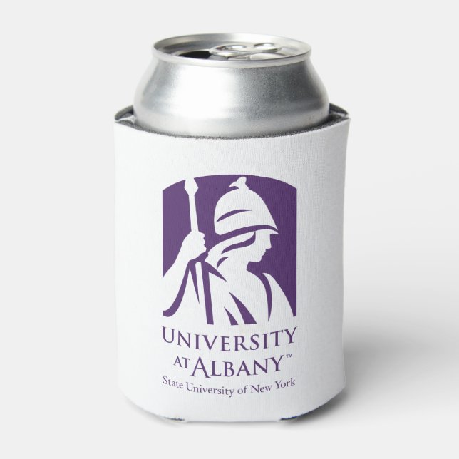 Enfriador De Latas Logo icónico de la Universidad de Albany (Lata Anverso)