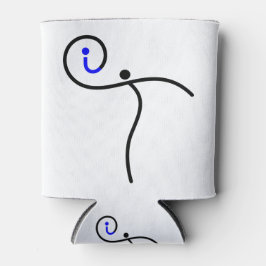 Enfriador De Latas logotipo, 01 negro/azul.