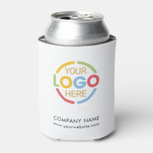 Enfriador De Latas Logotipo comercial de la moderna Black White Corpo