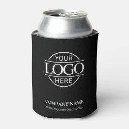 Enfriador De Latas Logotipo comercial de la moderna Black White Corpo