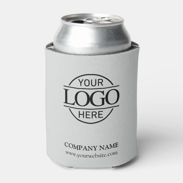 Enfriador De Latas Logotipo comercial de Personalizado gris - promoci (Lata Anverso)