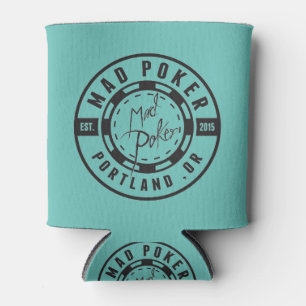 Enfriador De Latas Logotipo de bala de MAD Poker Koozie