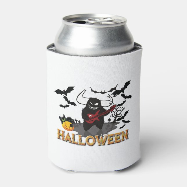 Enfriador De Latas logotipo de halloween (Lata Anverso)