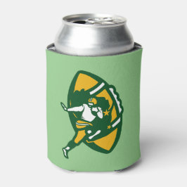 Enfriador De Latas Logotipo moderno vintage de fútbol americano GB