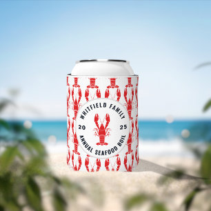 Enfriador De Latas Logotipo personalizado de hierba de pescado