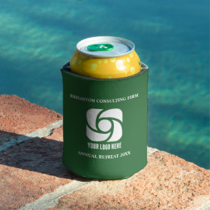 Enfriador De Latas Logotipo personalizado de la empresa verde para ma
