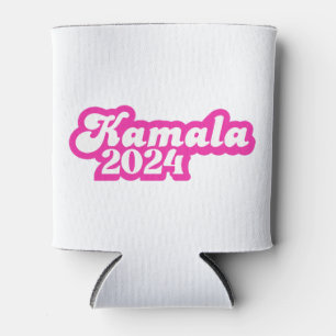 Enfriador De Latas Logotipo rosa de la chica Kamala Harris 2024