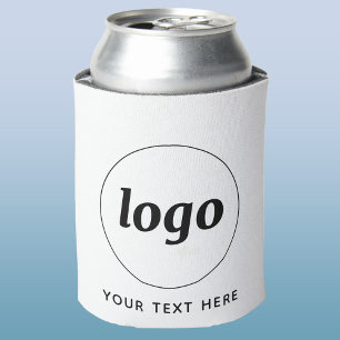 Enfriador De Latas Logotipo Simple Con Texto Promocional Empresarial
