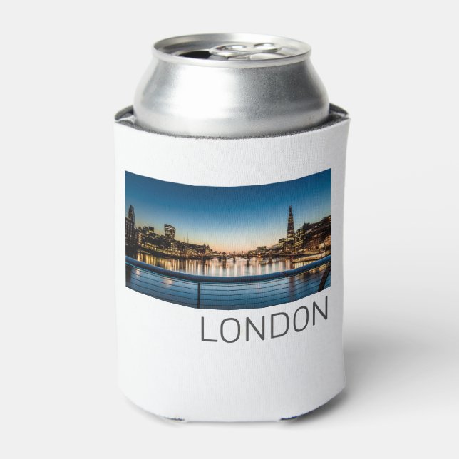 Enfriador De Latas London Uk Skyline Reino Unido Inglaterra Souvenir (Lata Anverso)