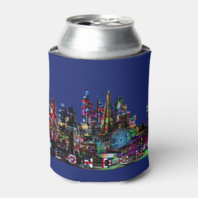 Enfriador De Latas Londres, Inglaterra en graffiti (Lata Anverso)