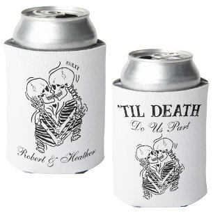 Enfriador De Latas Los amantes hasta la muerte Boda gótica personaliz