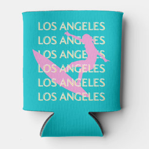 Enfriador De Latas Los Angeles Travel Art, California, Surf Lovers
