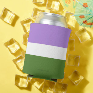 Enfriador De Latas Los colores de la bandera del orgullo de género de