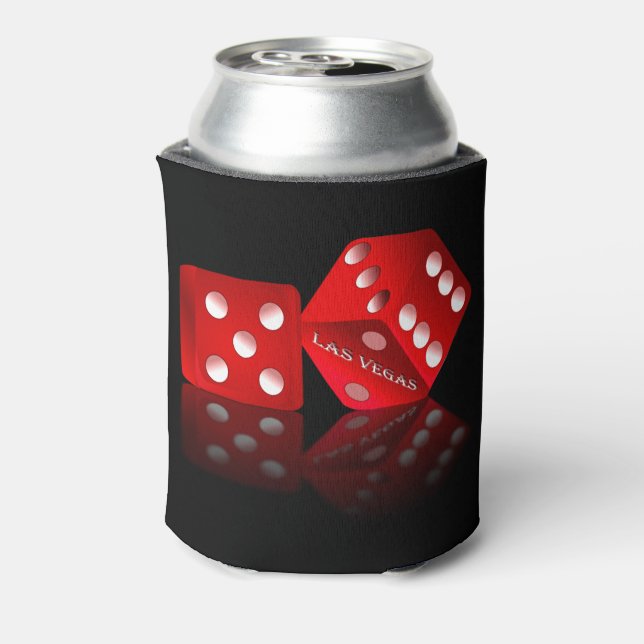 Enfriador De Latas Los dados rojos de Las Vegas (Reverso de la lata)