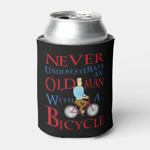 Enfriador De Latas Los Hombres Nunca Subestiman A Un Viejo Con Un Arc