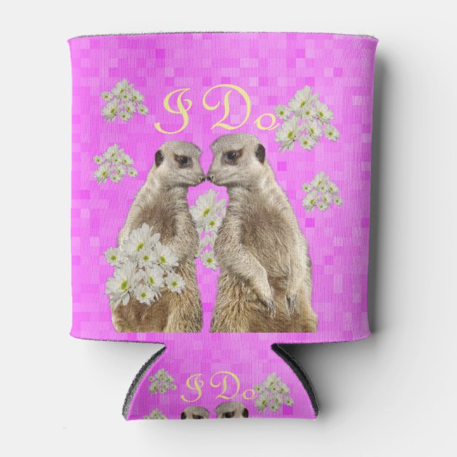 Enfriador De Latas Los Meerkats Aceptan Sus Votos Bodas, (Anverso)