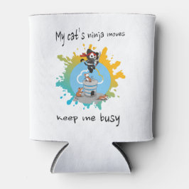 Enfriador De Latas Los movimientos ninja de mi gato me mantienen ocup