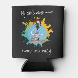 Enfriador De Latas Los movimientos ninja de mi gato me mantienen ocup