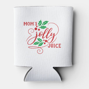 Enfriador De Latas Los Navidades de jugo de mamá saludan a la cerveza