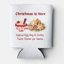 Enfriador De Latas Los navidades están aquí, Egg Nog y Cookie Tester