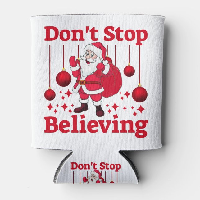 Enfriador De Latas Los navidades Santa Claus creen (Anverso)