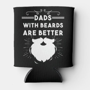 Enfriador De Latas Los papás con barba son mejores Hombre barbudo div