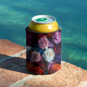 Enfriador De Latas Los Rosas coloridos pueden acogerse